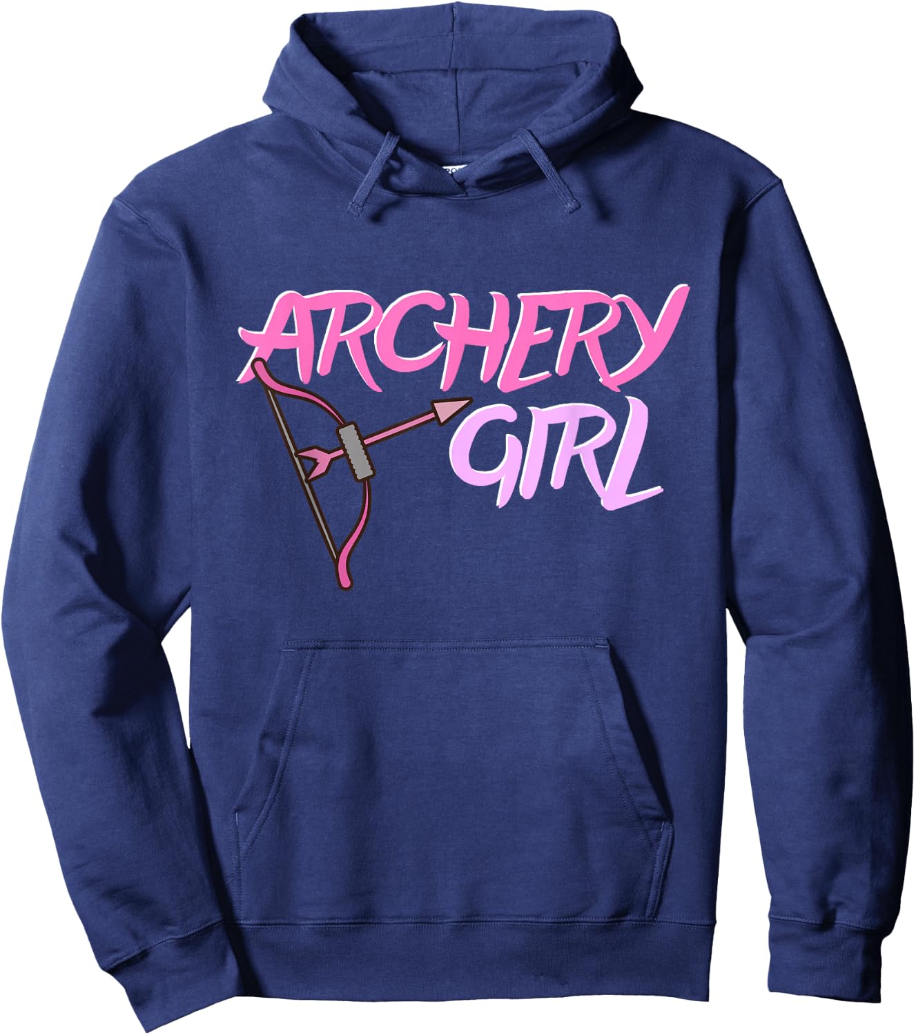 Cute Archery Girl Gift Bow Arrow Girly Sports Bowman Hunt Hoodie - Hoodie | Navy