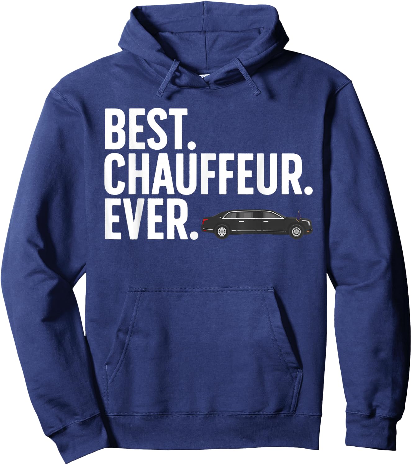 Best Chauffeur Art Women Dad Job Taxi Limo Driver Hoodie - Hoodie | Navy