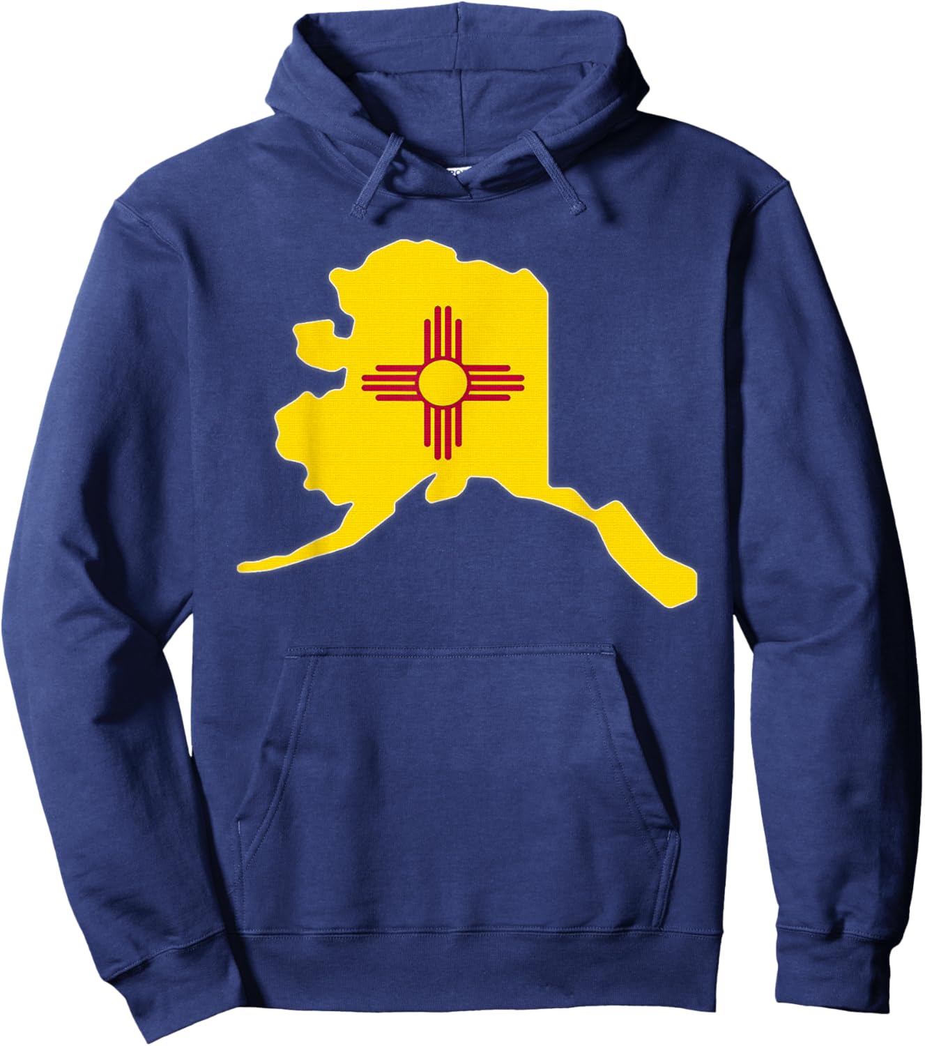 ALASKA STATE MAP NEW MEXICO NM Flag Roots Men Women Gift Hoodie - Hoodie | Navy