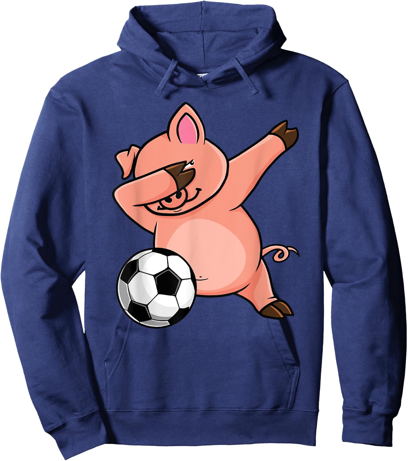 Dabbing Pig Funny Soccer Lovers Jersey Football Fans Sport Hoodie - Hoodie | Navy