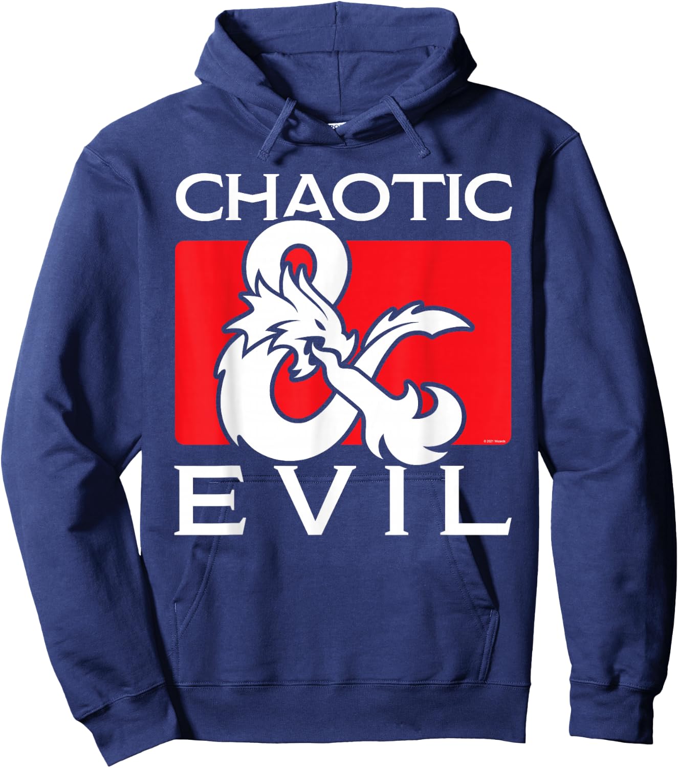 Dungeons & Dragons Chaotic & Evil Hoodie - Hoodie | Navy