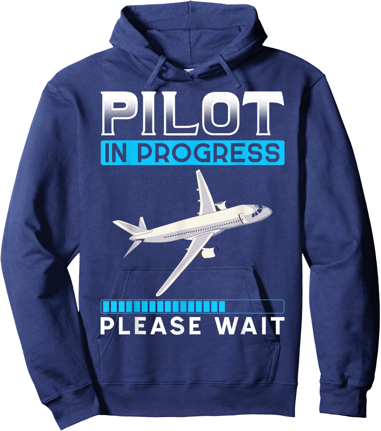 Flying Plane Co Pilot Gift Future Pilot Hoodie - Hoodie | Navy
