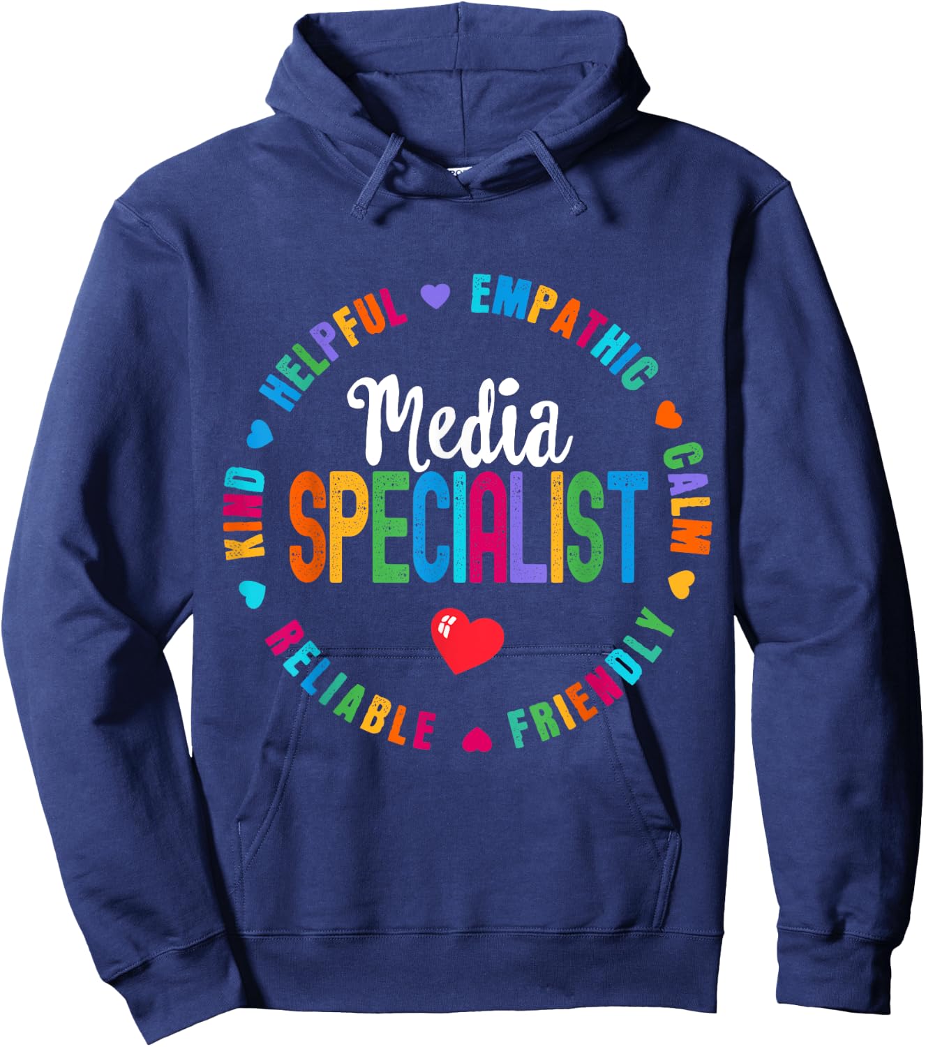 Funny Appreciation Week School Library Media Specialist Hoodie - Hoodie | Navy