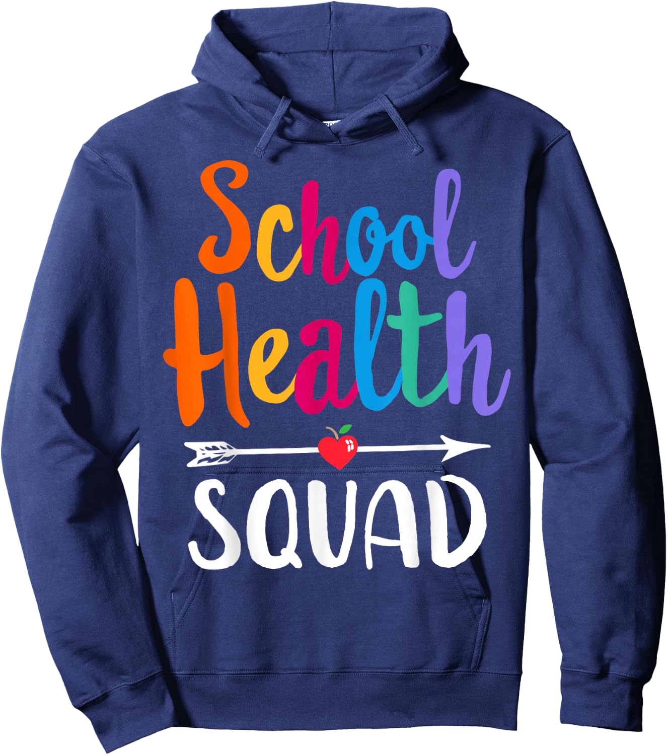 Elementary School Nurse Back To School School Health Squad Hoodie - Hoodie | Navy