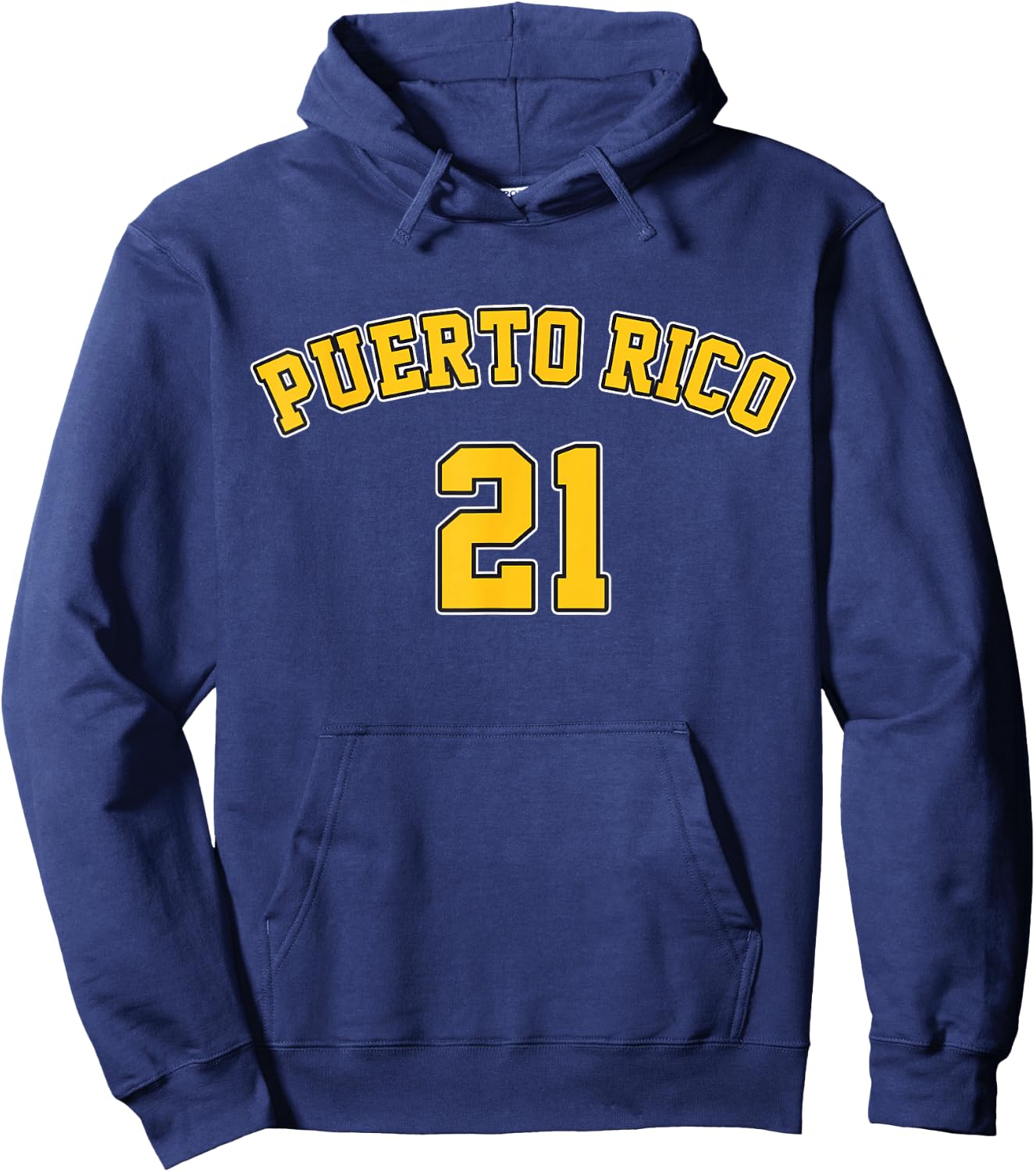 Puerto Rico Baseball 21 Santurce Boricua Baseball Fans Hoodie - Hoodie | Navy