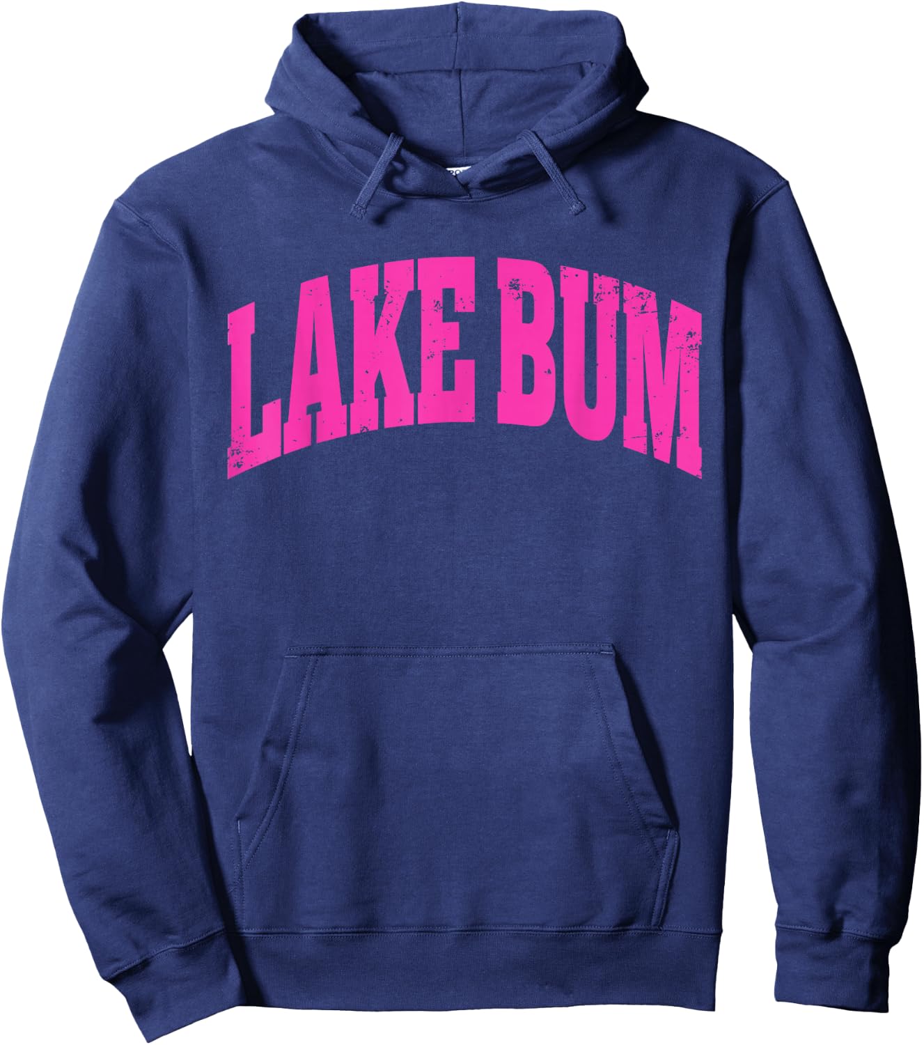 Lake Bum Hello Summer Trendy Preppy Vacation Boat Babe Life Hoodie - Hoodie | Navy