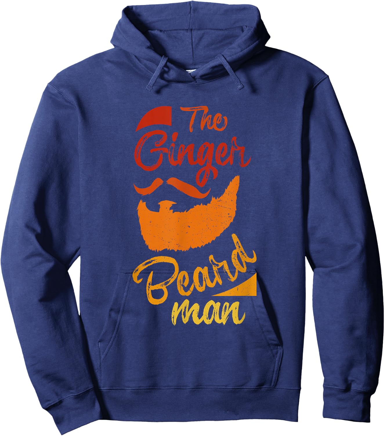 The Ginger Beard Man Cool Redhead Irish Bearded Men Gift Hoodie - Hoodie | Navy