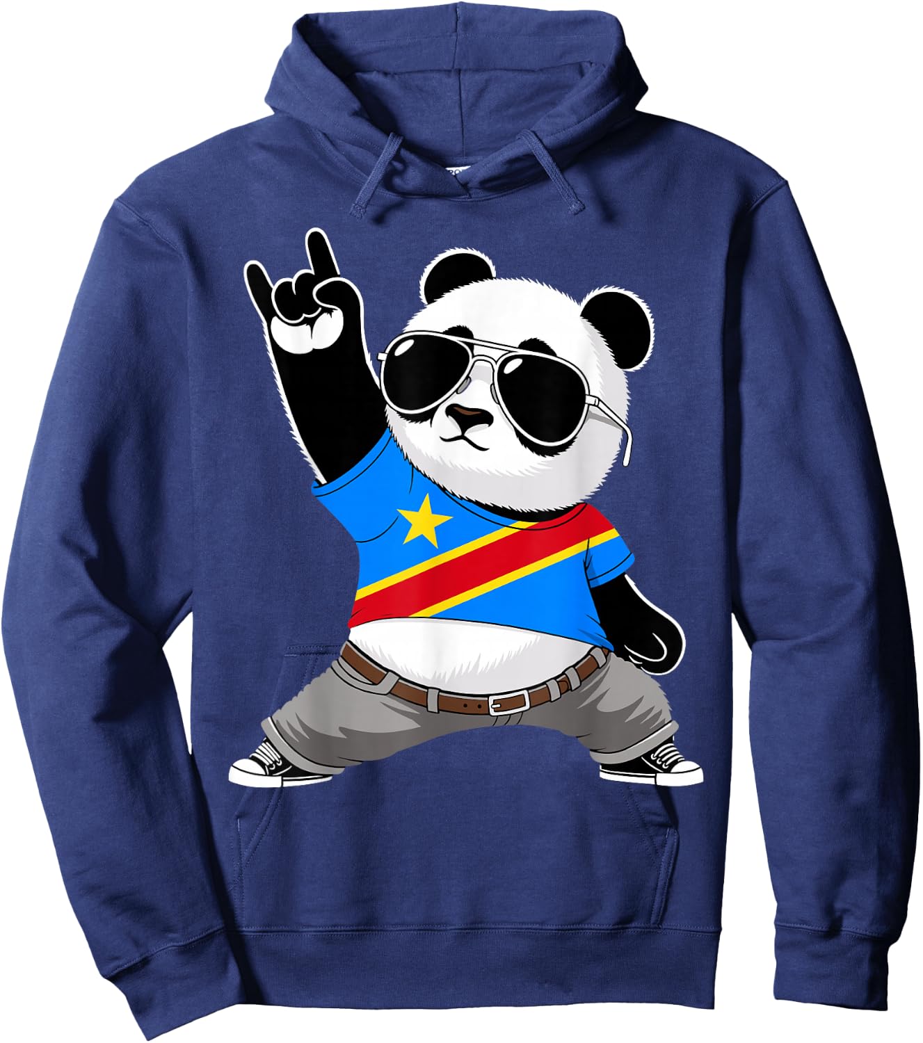 Congolese Flag Men Women Kids DR Congo Hoodie - Hoodie | Navy