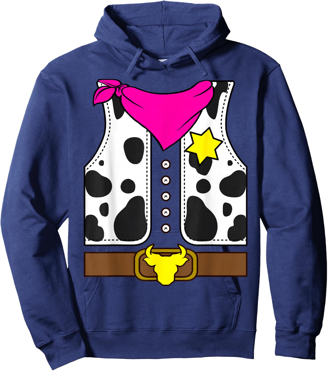 Cowgirl Horse Riding Pink Girl Cowboy Rodeo Costume Horse Hoodie - Hoodie | Navy