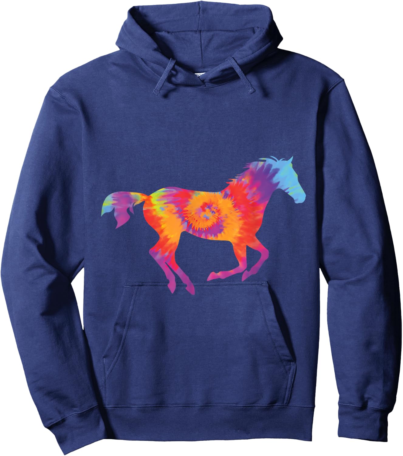 Horse lover Tie dye for girls women men who love horses Hoodie - Hoodie | Navy