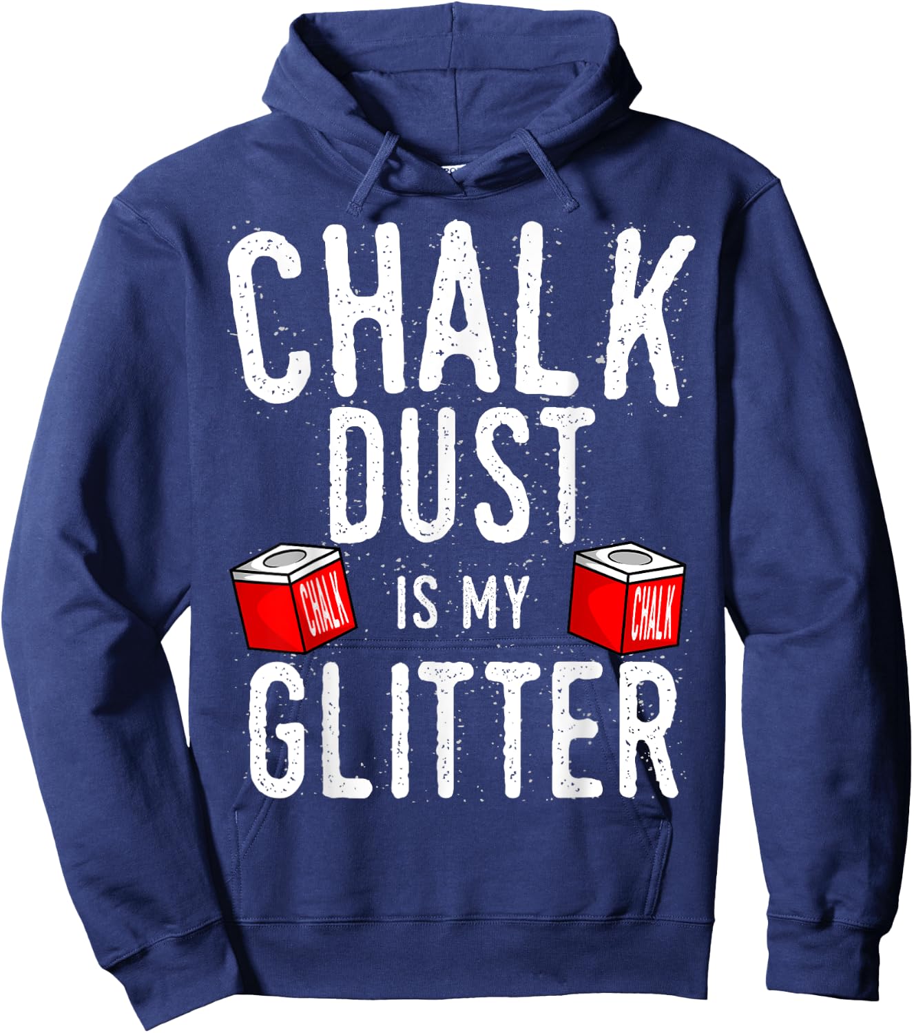 Chalk Dust Is My Glitter Billiard Player Snooker Hoodie - Hoodie | Navy