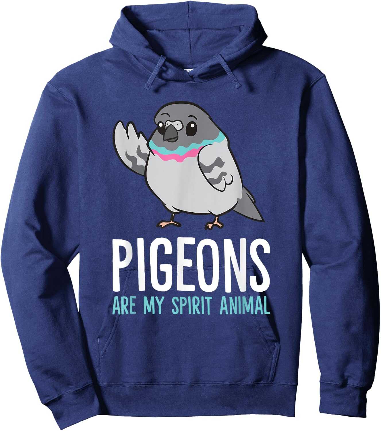 Pigeon Bird Lover Funny Pigeons Are My Spirit Animal Hoodie - Hoodie | Navy