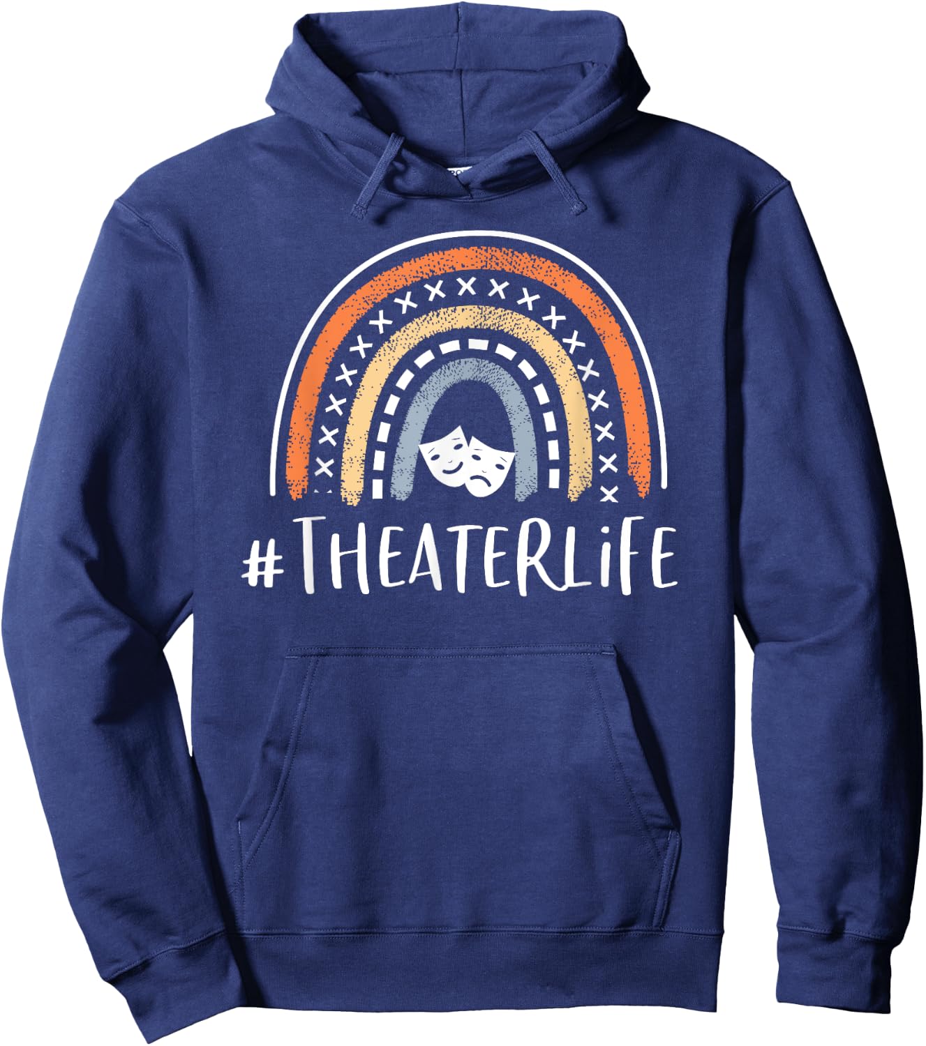 Musical Theater Lover Gifts For Teen Girls #Theaterlife Cute Theater Life Gifts Actress Musical Theatre Hoodie - Hoodie | Navy