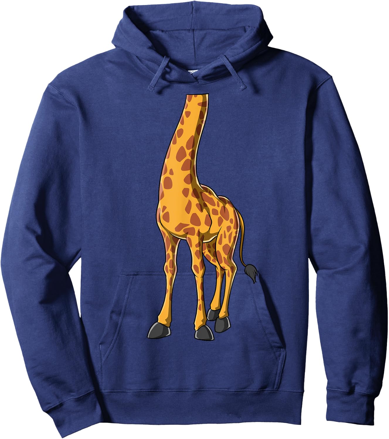 Easy Giraffe Costume Giraffe Body Headless Giraffe Costume Hoodie - Hoodie | Navy