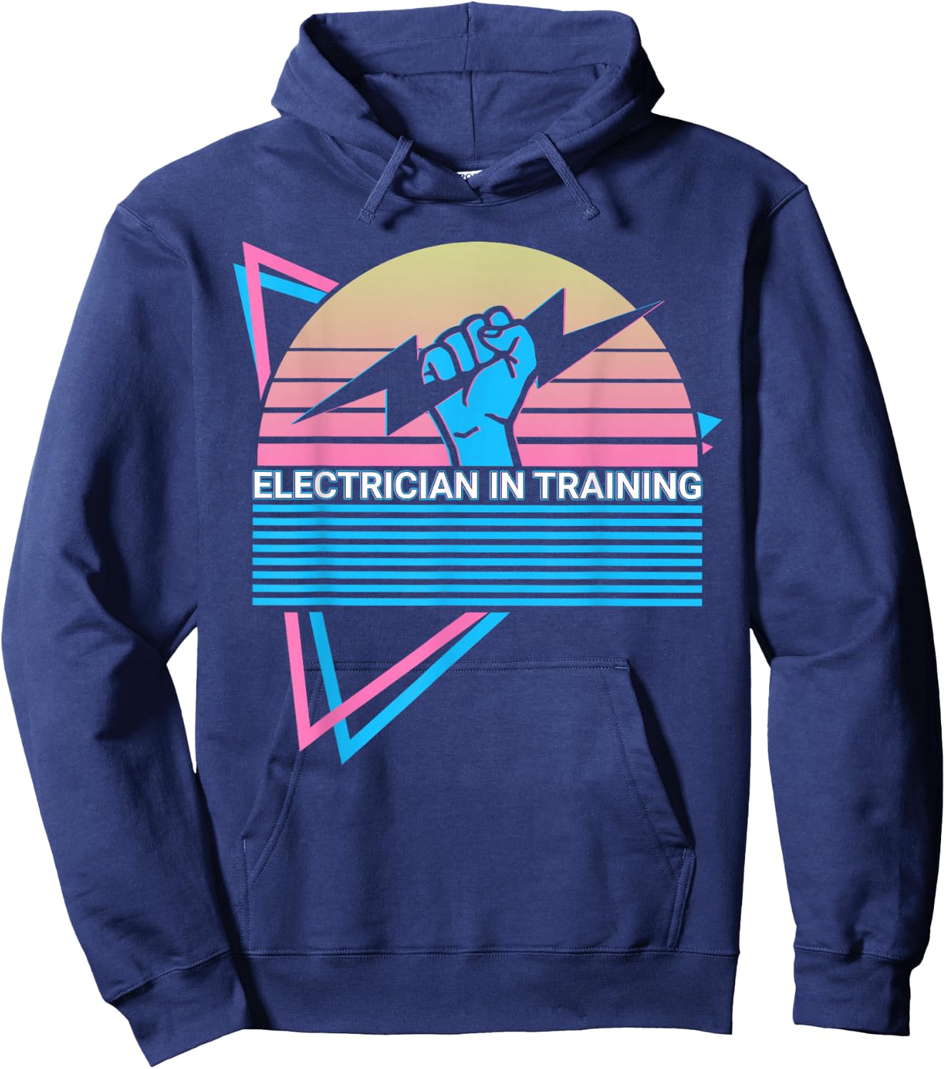 Electrician In Training Retro Hoodie - Hoodie | Navy