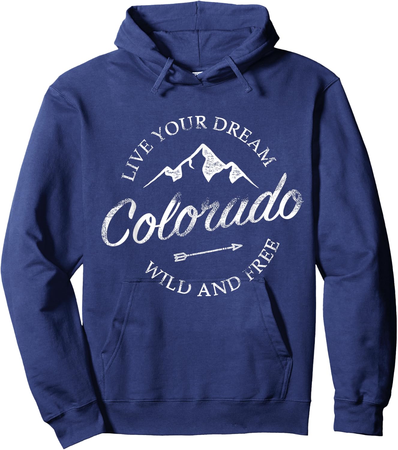 Colorado Mountains Hoodie - Hoodie | Navy