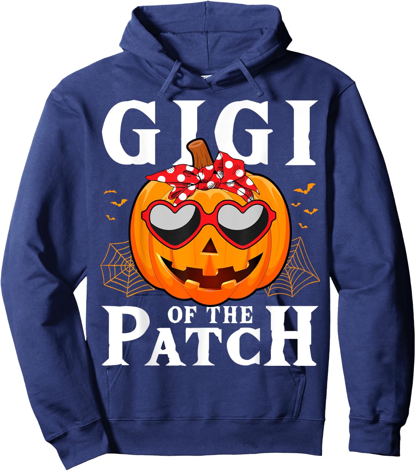 Pumpkin Gigi of The Patch Family Halloween Costume Hoodie - Hoodie | Navy