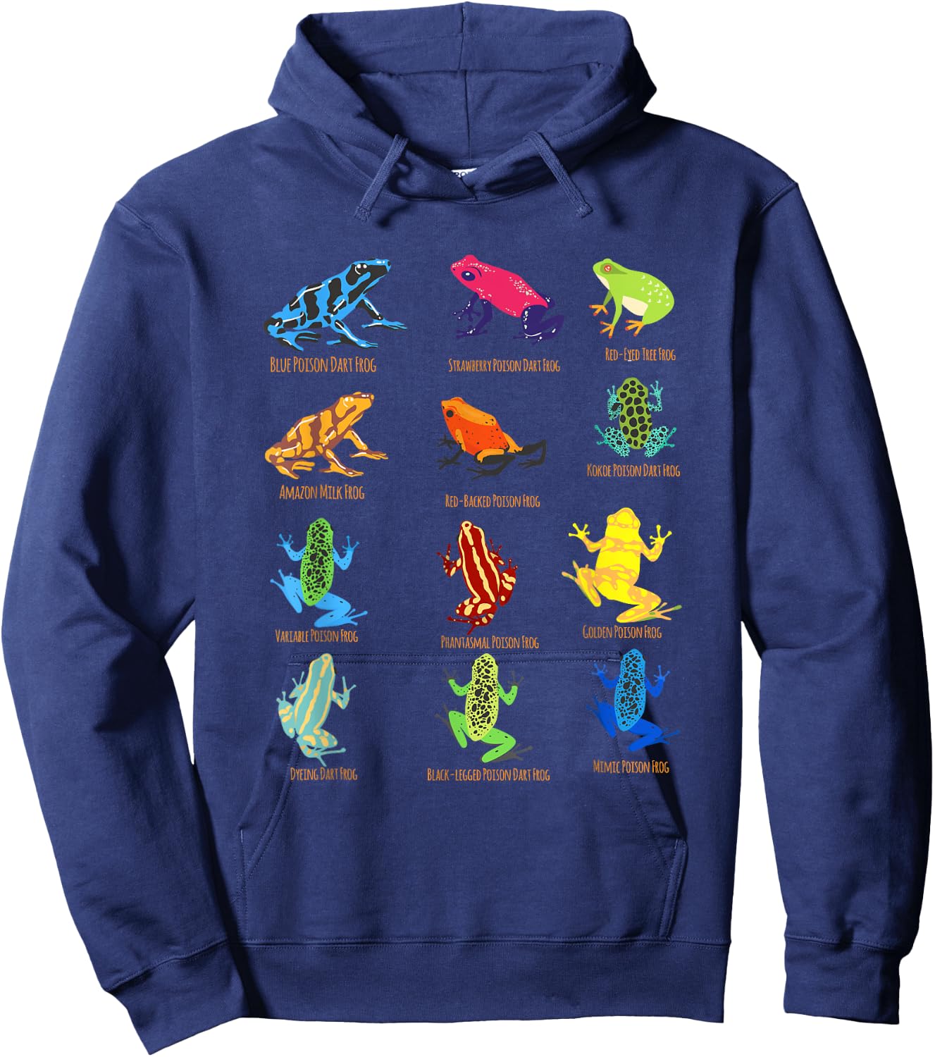 Frogs Toy for Kids Easter Party Favors Red Frogs Hoodie - Hoodie | Navy