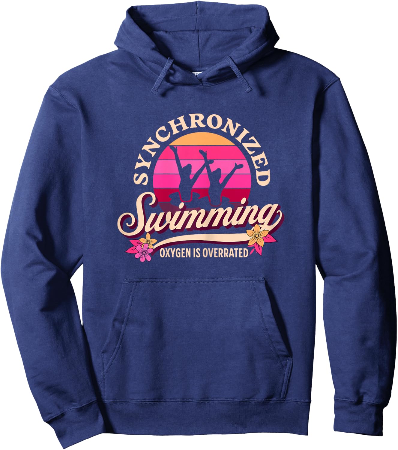 Synchronized Swimming Oxygen Is Overrated - Swimming Hoodie - Hoodie | Navy