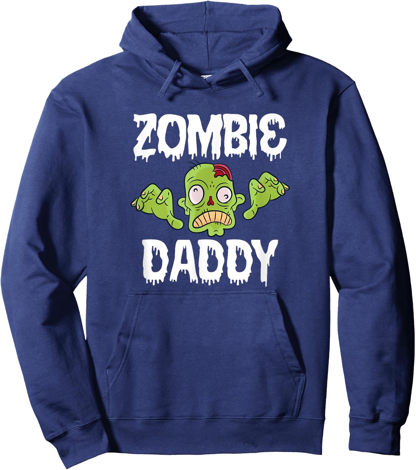 Zombie Daddy Father Matching Family Halloween Hoodie - Hoodie | Navy