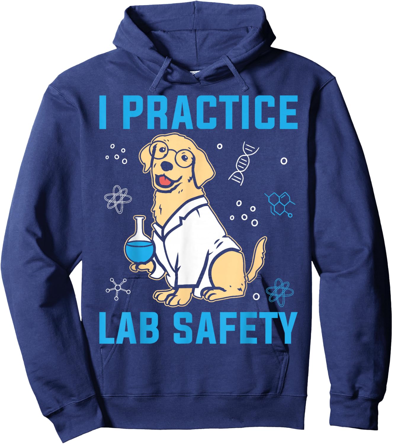 I Practice Lab Safety Microorganism Science Microbiology Hoodie - Hoodie | Navy