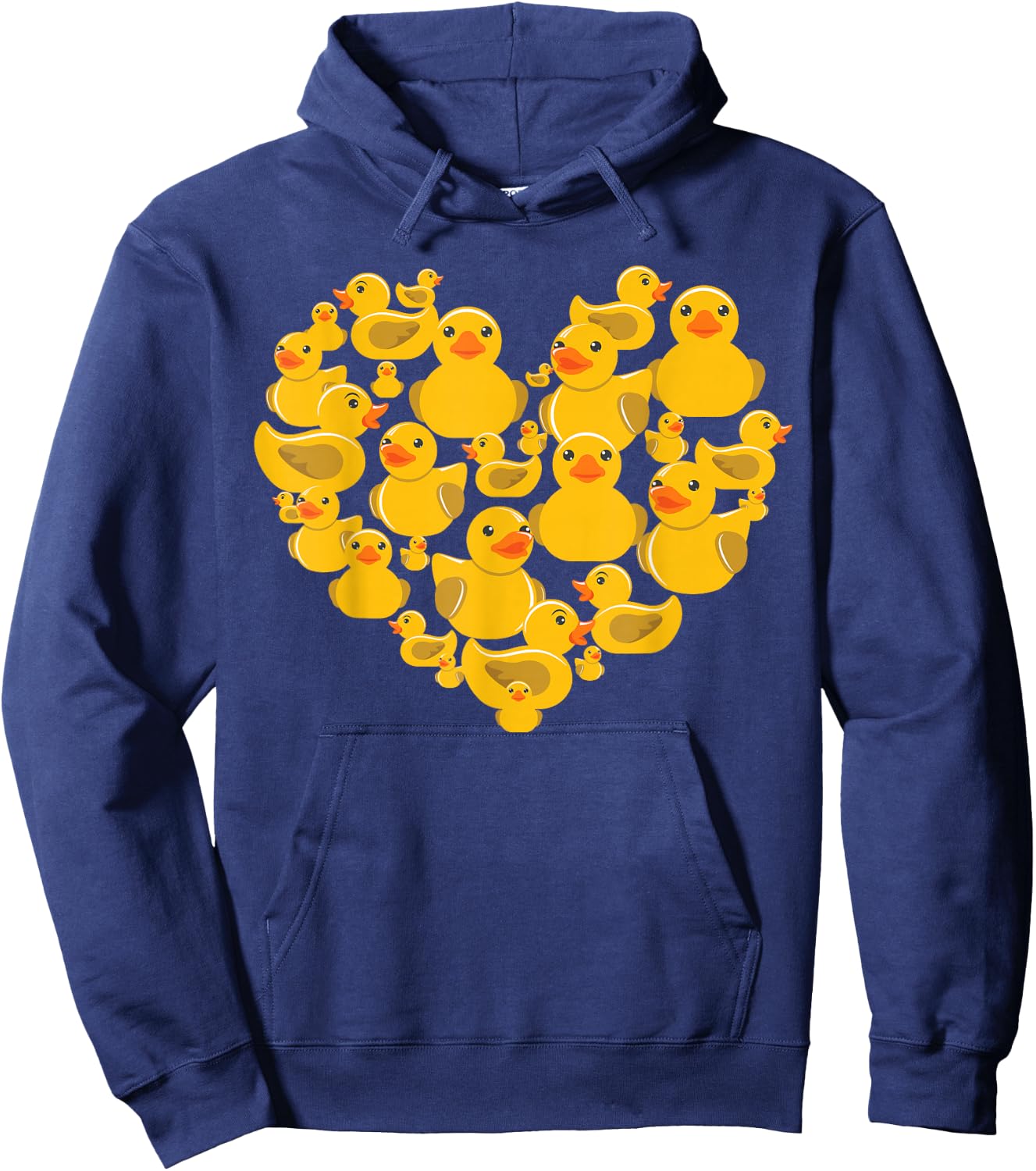 Rubber Duck Quack Women Boy Girls Valentine's Day Hoodie - Hoodie | Navy