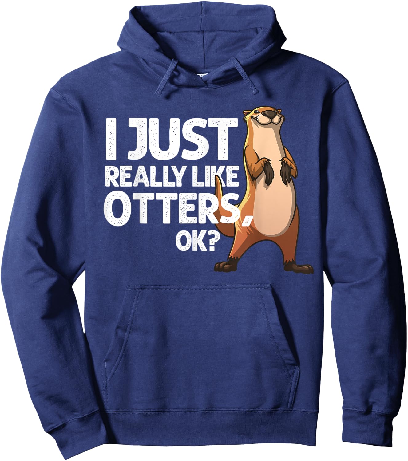 Funny Otter Women Giant Badger Beaver Sea Animal Hoodie - Hoodie | Navy