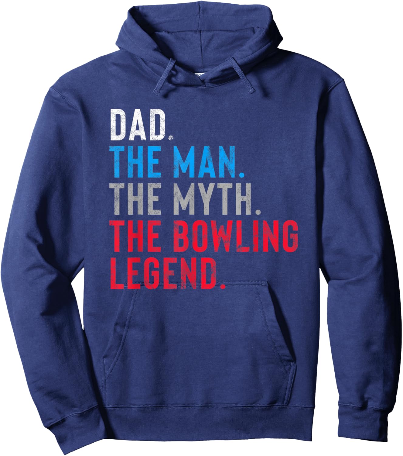 Bowling Legend Gift Dad's Who Bowl Hoodie - Hoodie | Navy