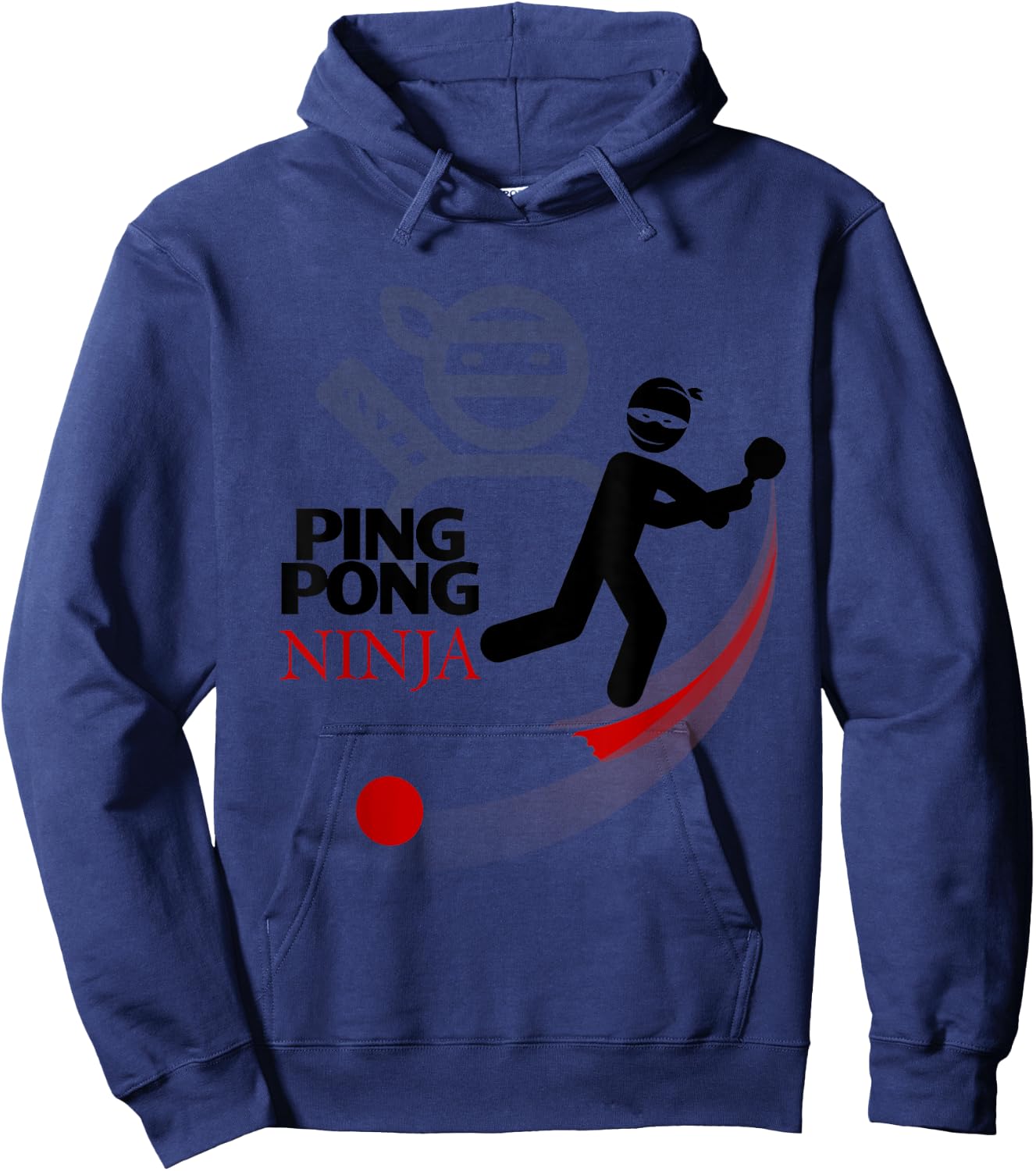 Ping Pong Ninja Cool Funny Table Tennis Player Gift Hoodie - Hoodie | Navy