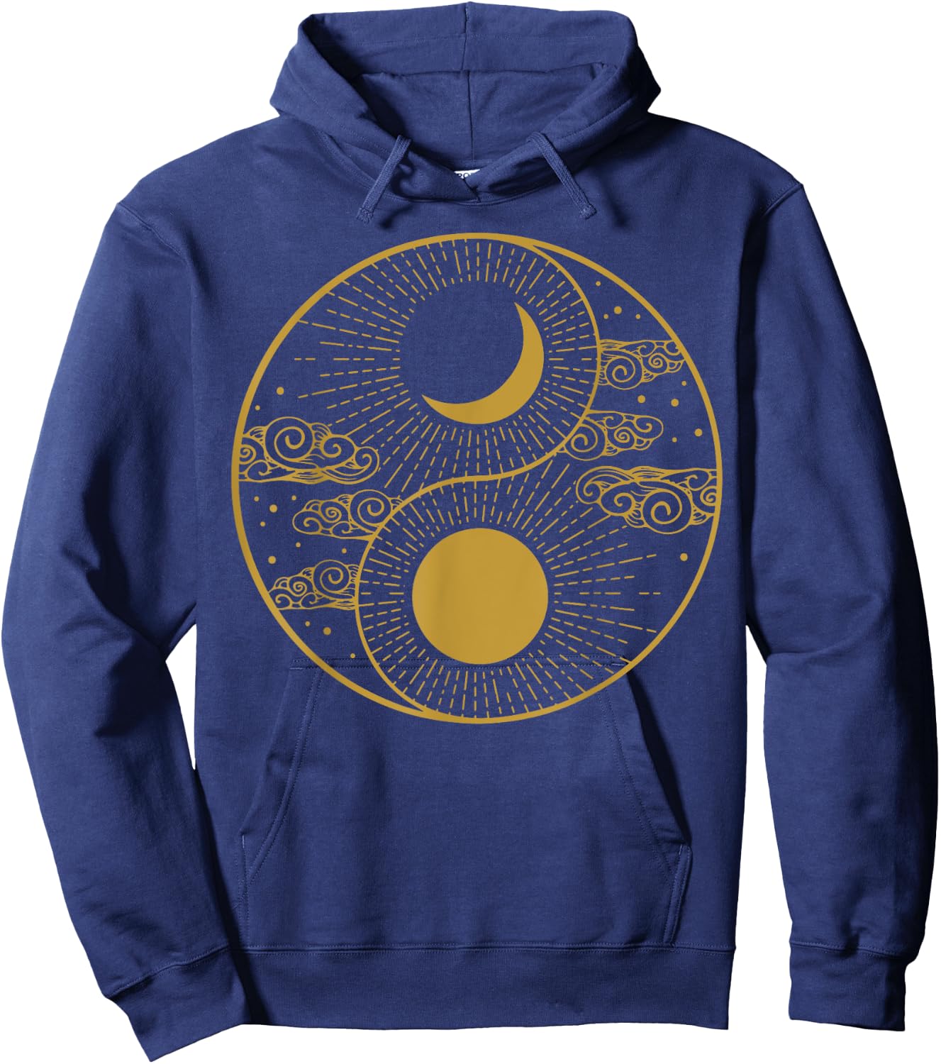 Qi Gong Clothes Tai Chi Qigong Chi Gong Yin Yang Hoodie - Hoodie | Navy