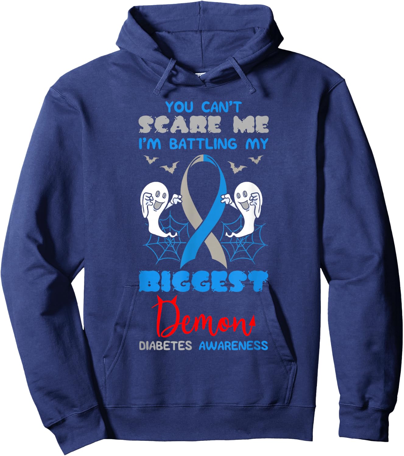 Diabetes Patient Type 1 2 Diabetic Pancreas Halloween Party Hoodie - Hoodie | Navy