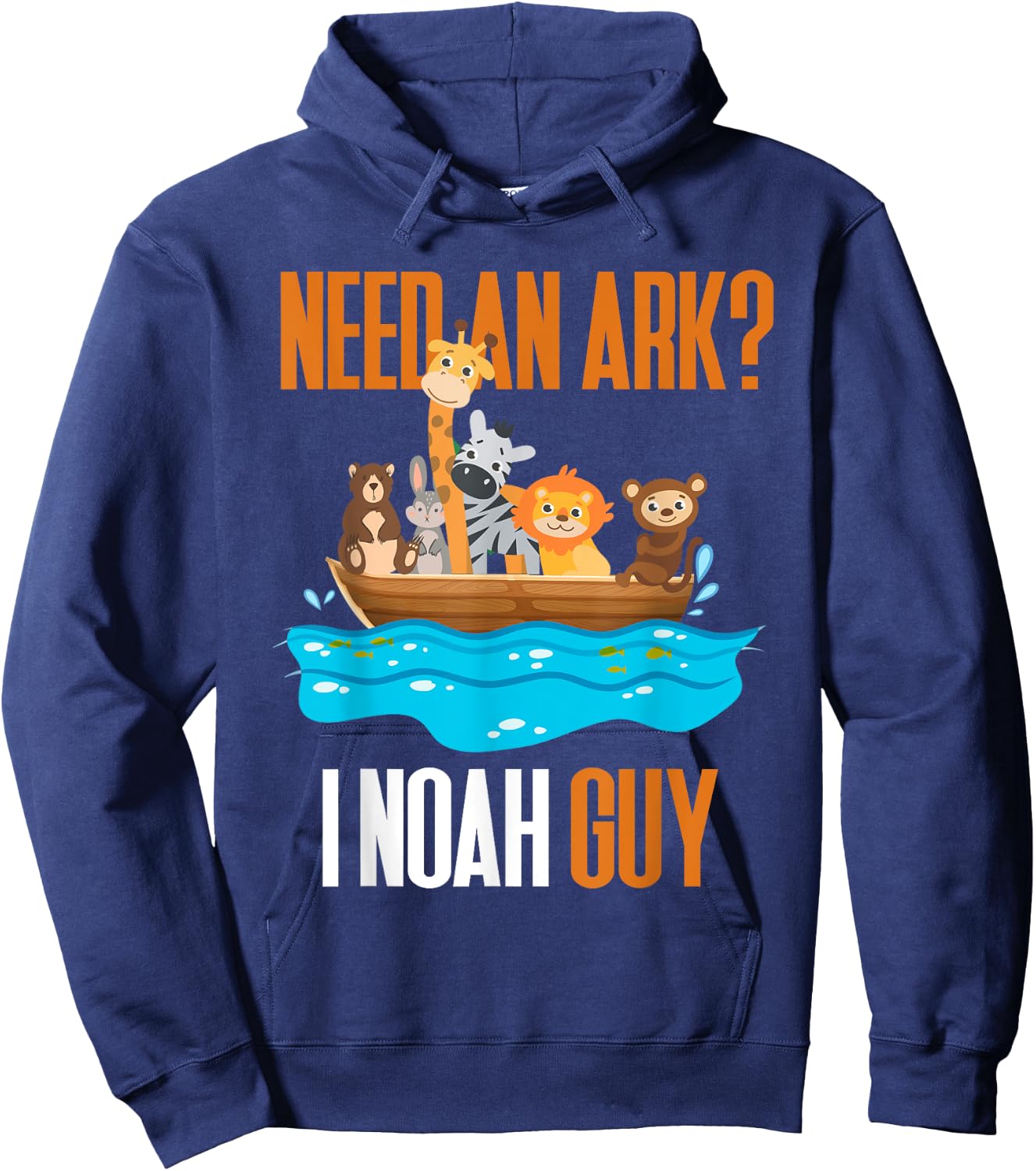 Need An Ark? I Noah Guy Pun Church Gift Kids Hoodie - Hoodie | Navy