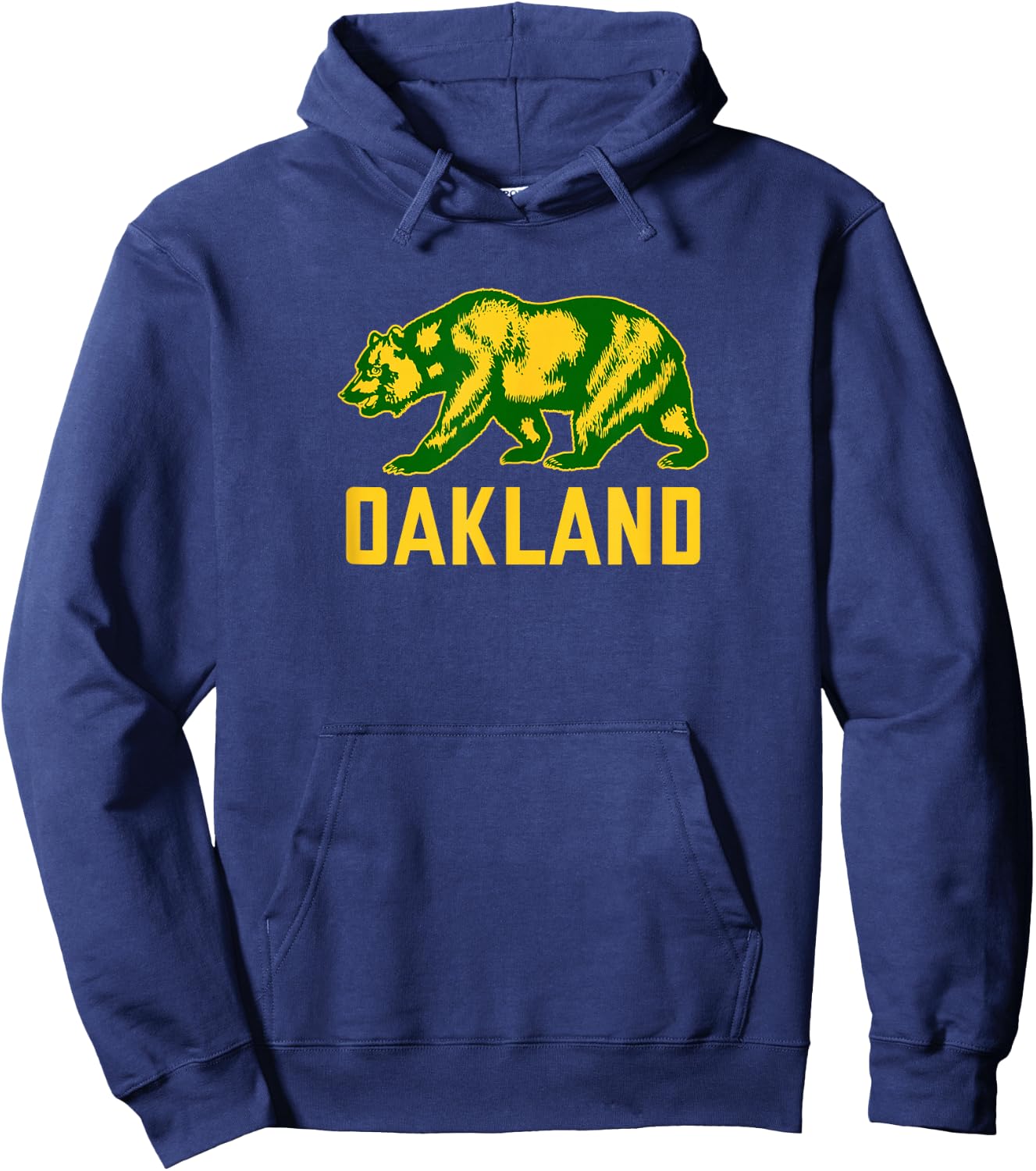 Oakland California Flag Bear Design - Oakland California Small Hoodie - Hoodie | Navy