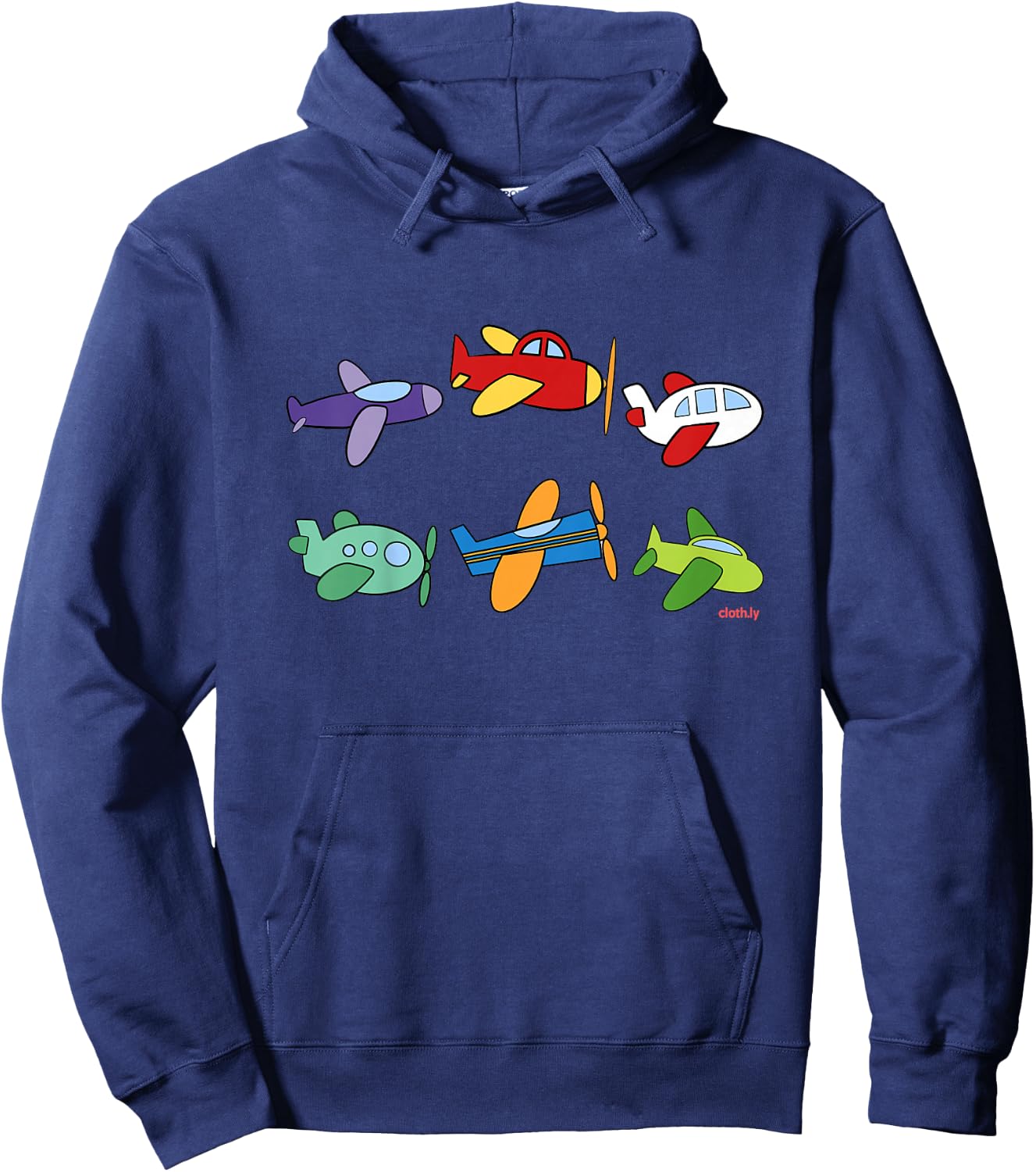 Types of Airplanes Boys Planes Future Pilot Hoodie - Hoodie | Navy
