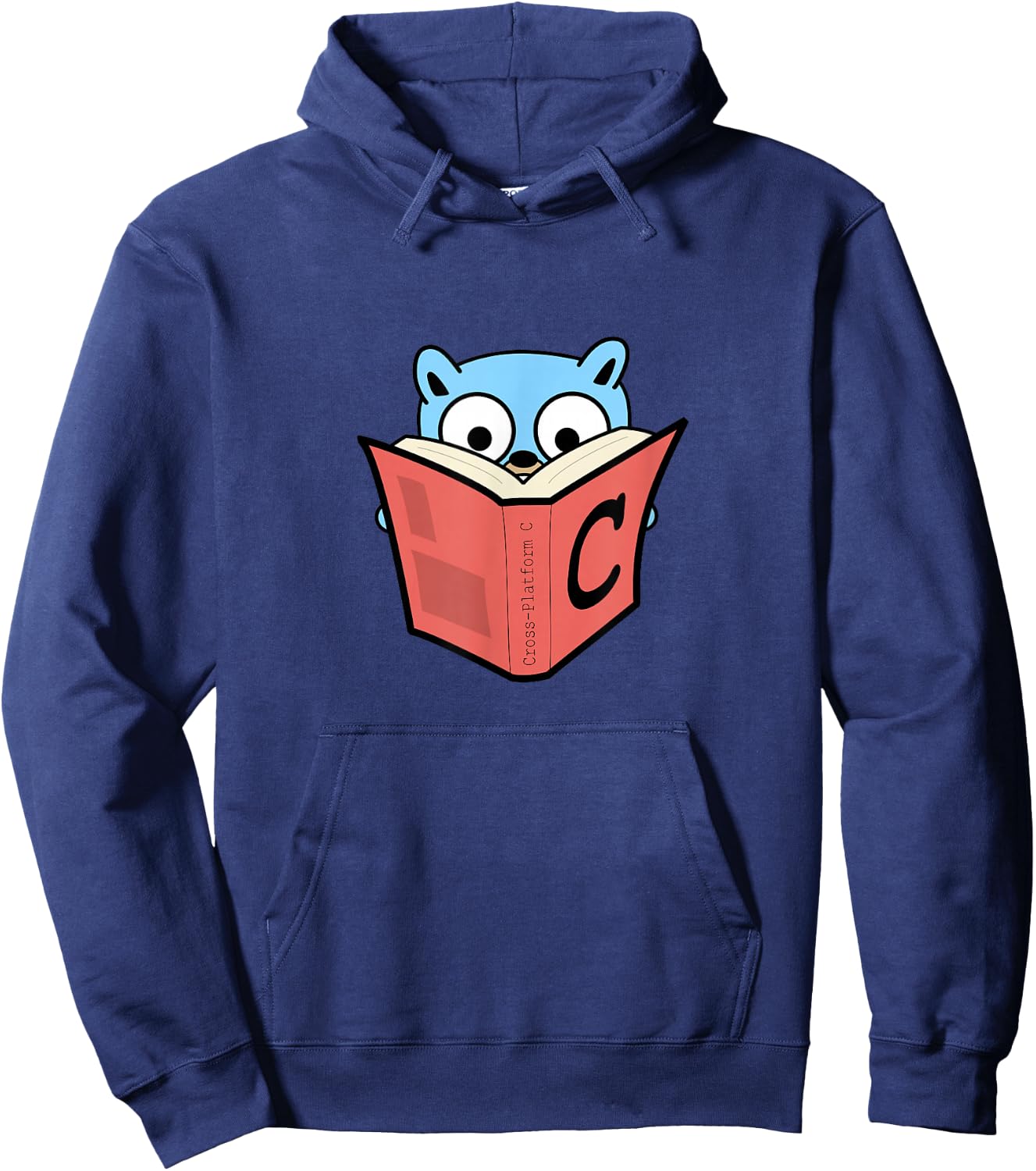 Go Developer golang cross platform c gopher Hoodie - Hoodie | Navy