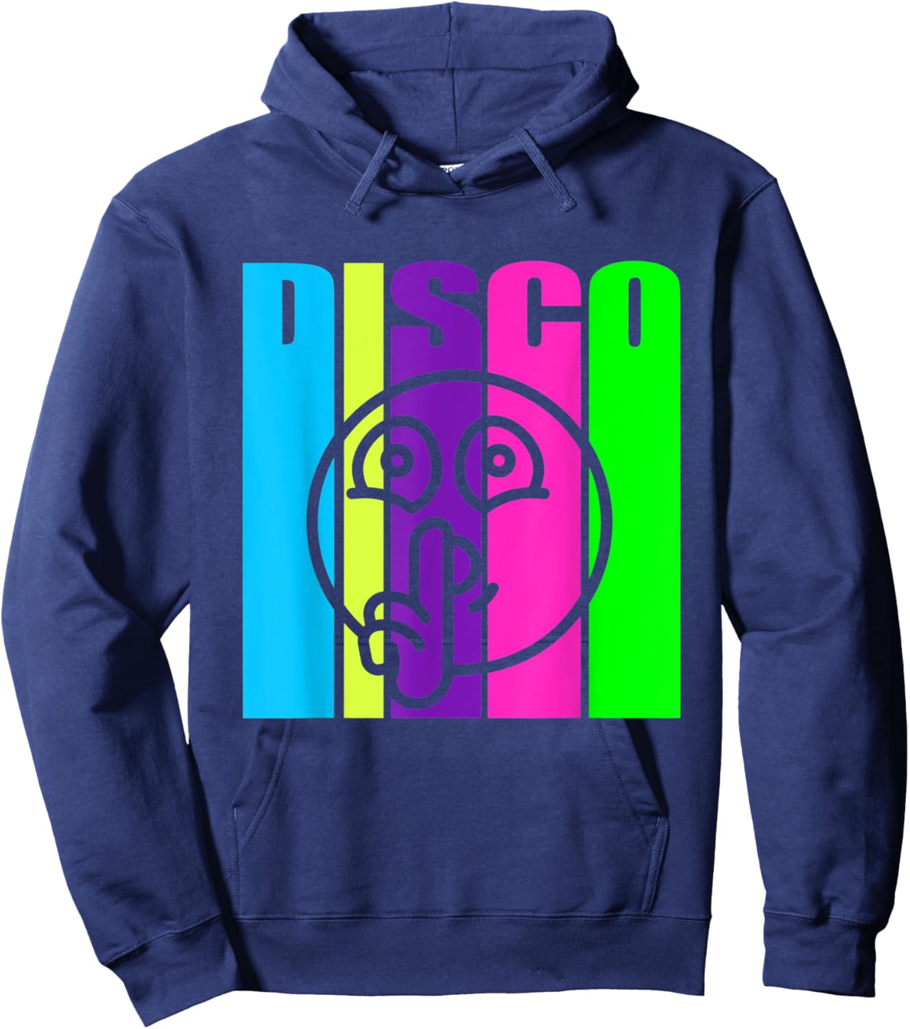 Silent Disco Shh Be Quiet Silhouette Meme Music Dance Lover Hoodie - Hoodie | Navy