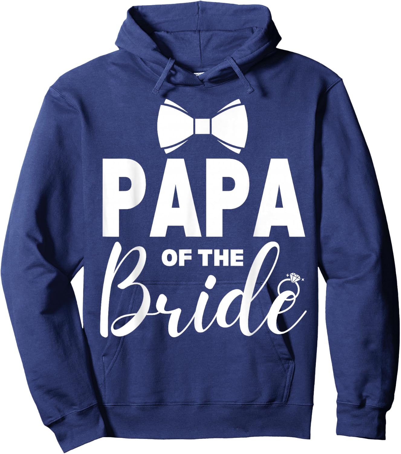 Papa of the Bride Wedding Party Family Costume Daddy Hoodie - Hoodie | Navy