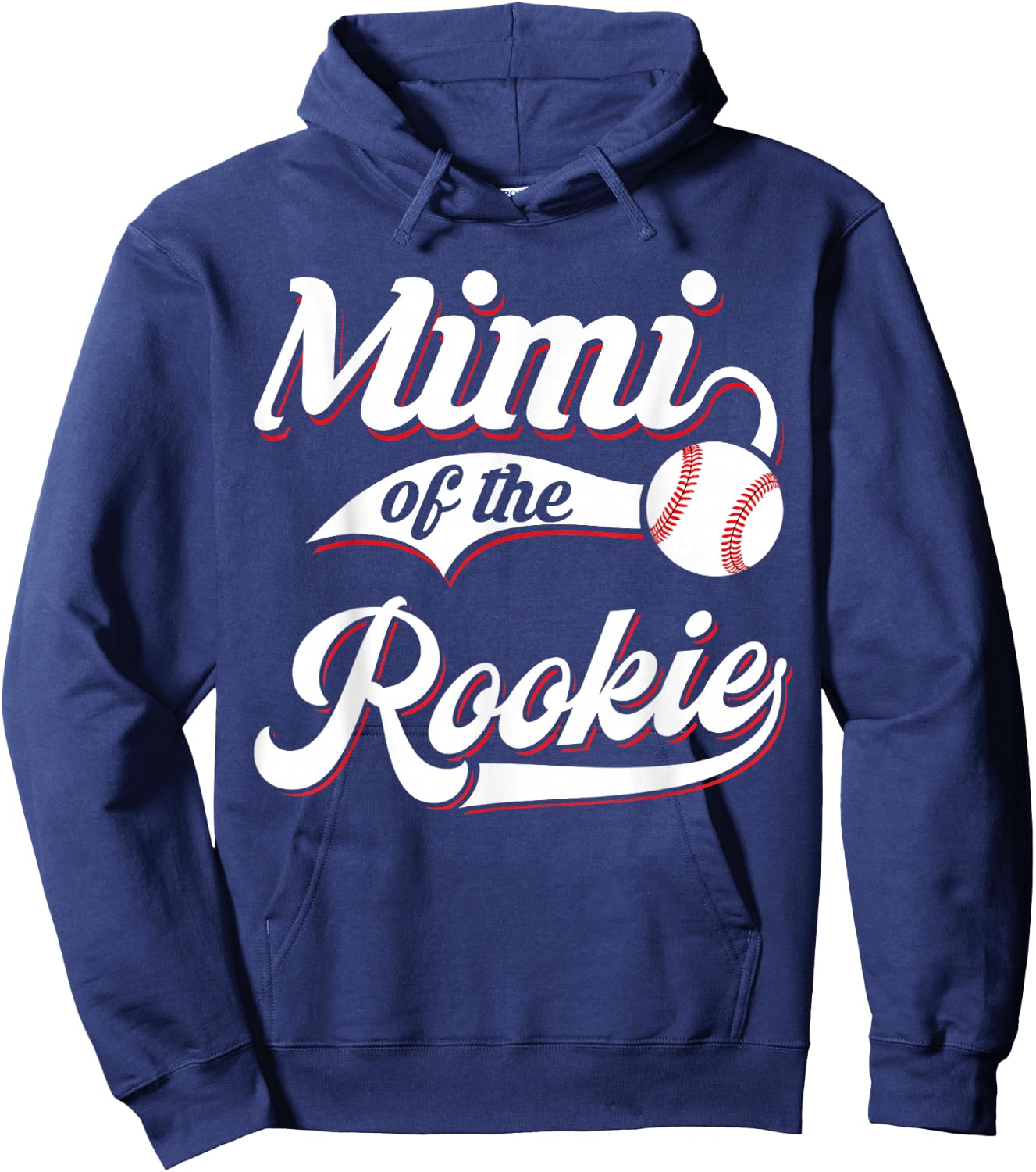 Mimi Of The Rookie Matching Family Baseball Birthday Hoodie - Hoodie | Navy