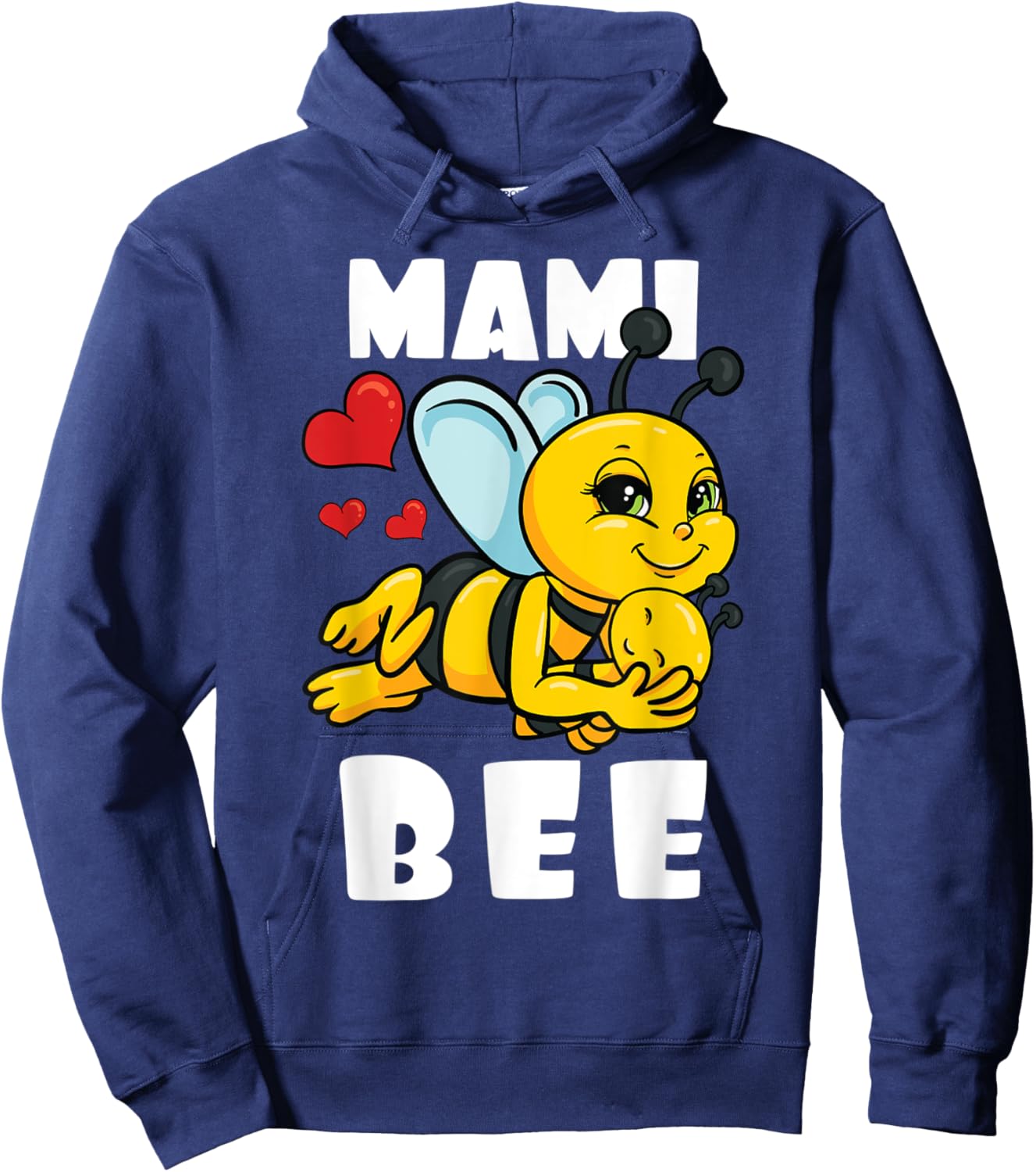 Mami Bee Lover Matching Family Outfit Baby Announcement Hoodie - Hoodie | Navy