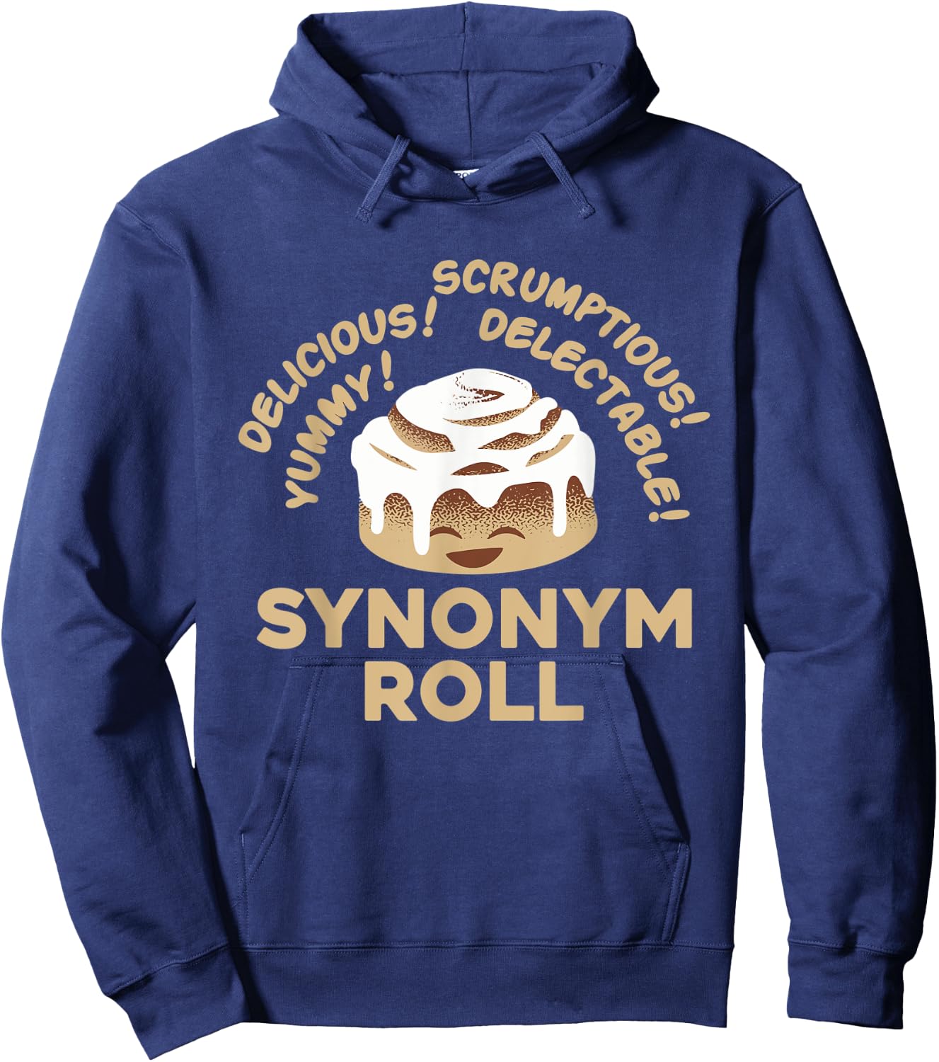 Synonym Rolls Funny English Grammar Pun Gift Hoodie - Hoodie | Navy