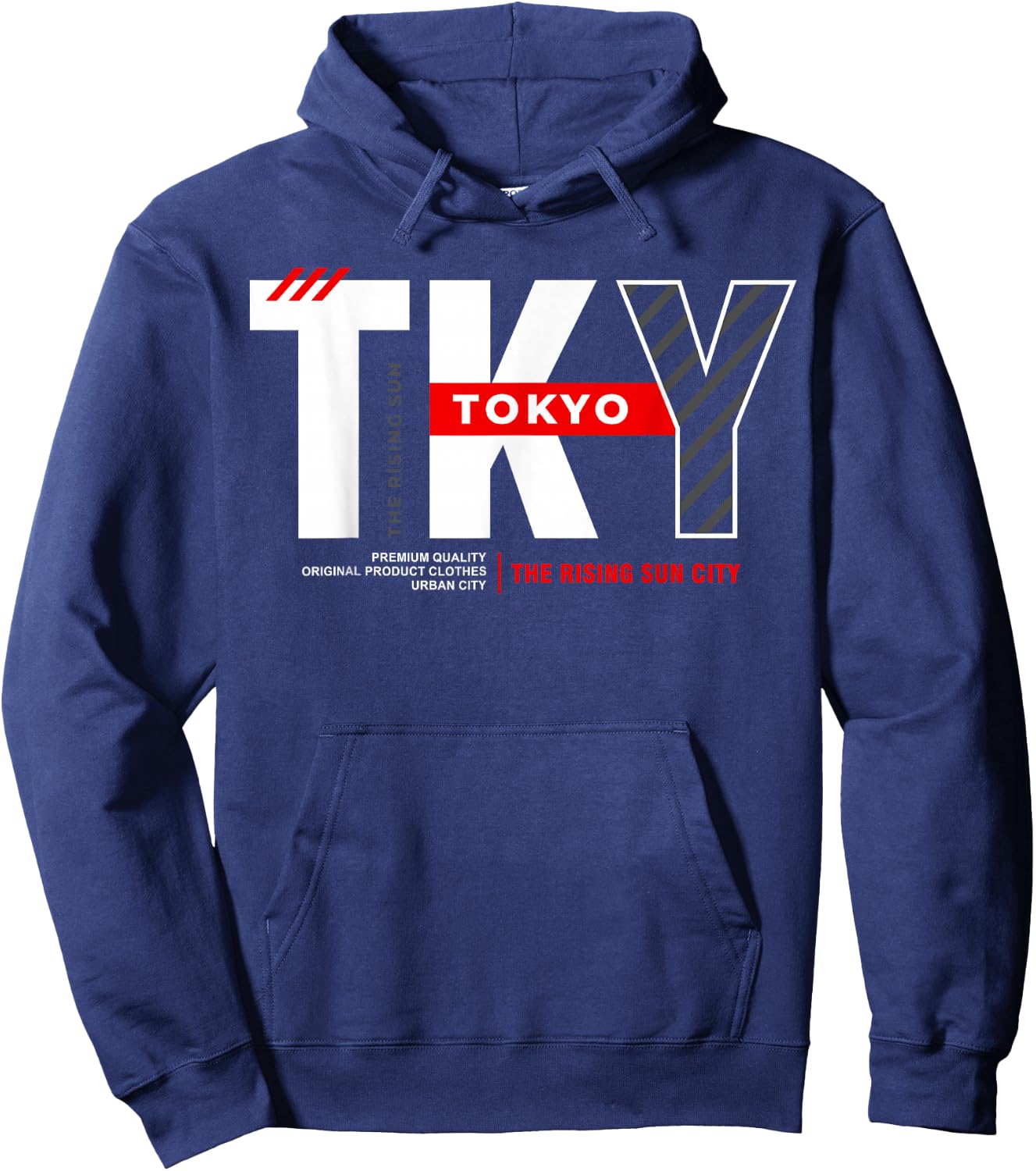 TKY Tokyo The Rising Sun City Hoodie - Hoodie | Navy