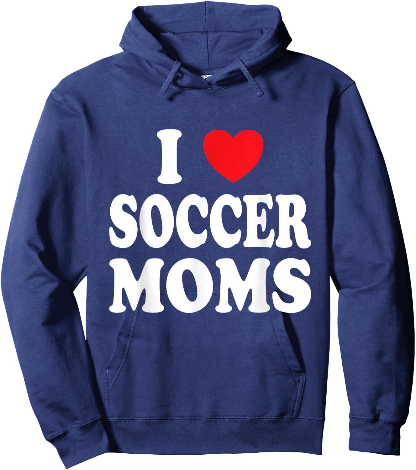 I Heart Soccer Moms Hoodie - Hoodie | Navy