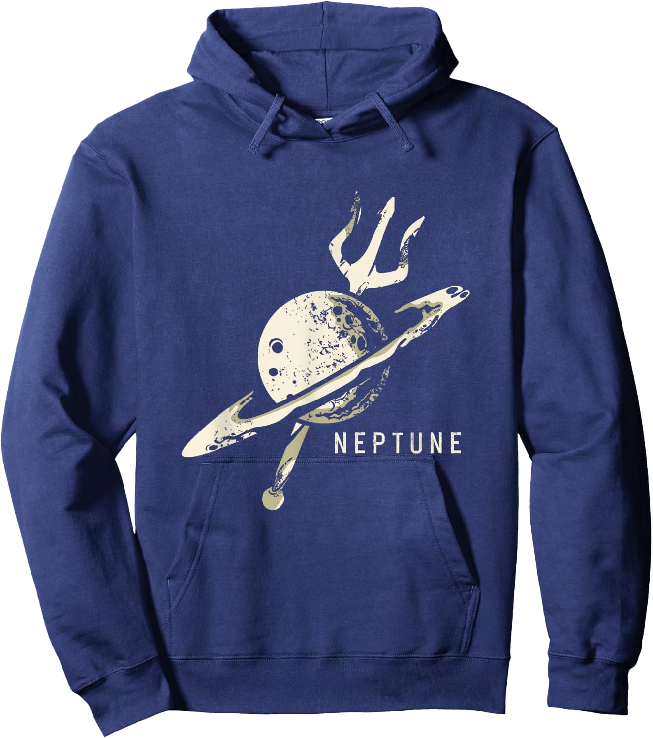King Neptune Planet Space Explorer Galaxy Astronaut Hoodie - Hoodie | Navy