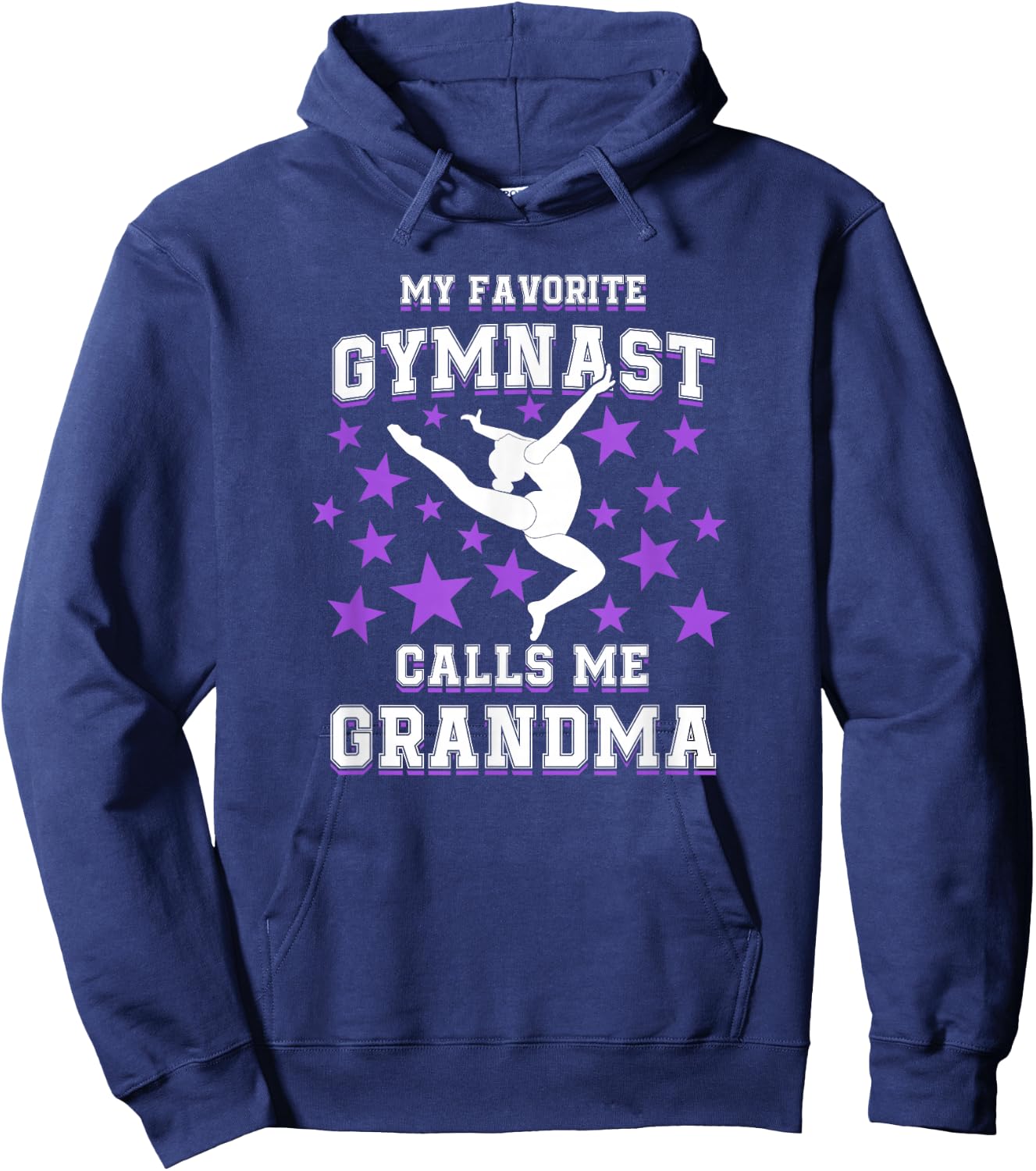 My Favorite Gymnast Calls Me Grandma Shirt Gymnastics Gift Hoodie - Hoodie | Navy
