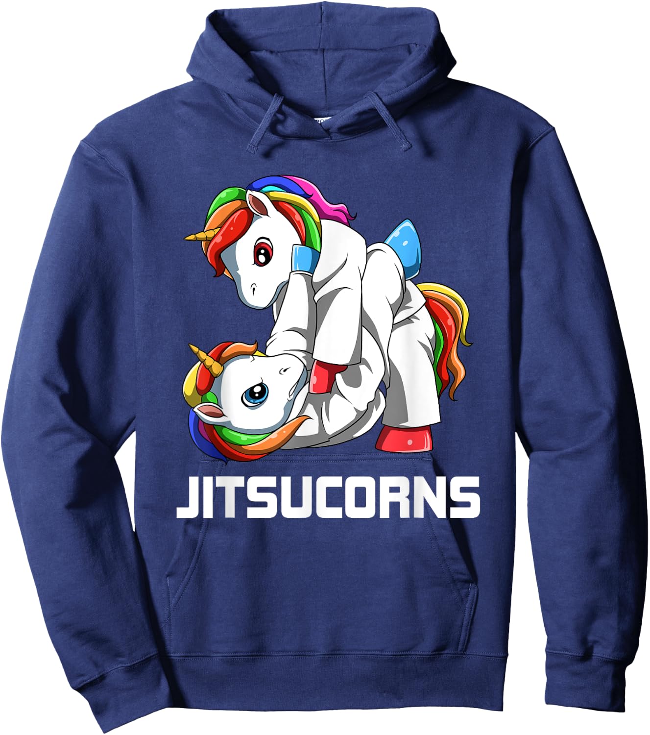 Jitsucorn Unicorn Jiu Jitsu Grappling Hoodie - Hoodie | Navy