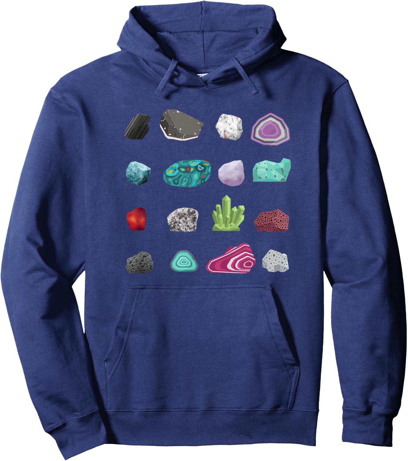 Minerals Rock Collector Colorful Rock Collection Geology Hoodie - Hoodie | Navy