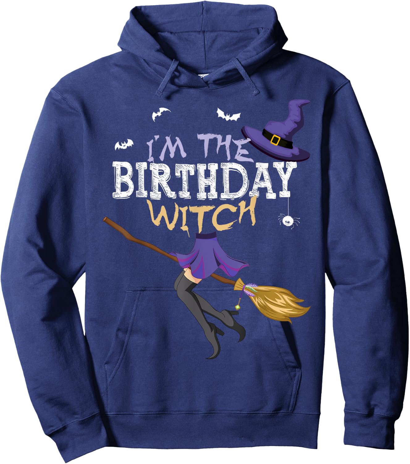 Funny Halloween I'm the Birthday Witch Matching Group Hoodie - Hoodie | Navy