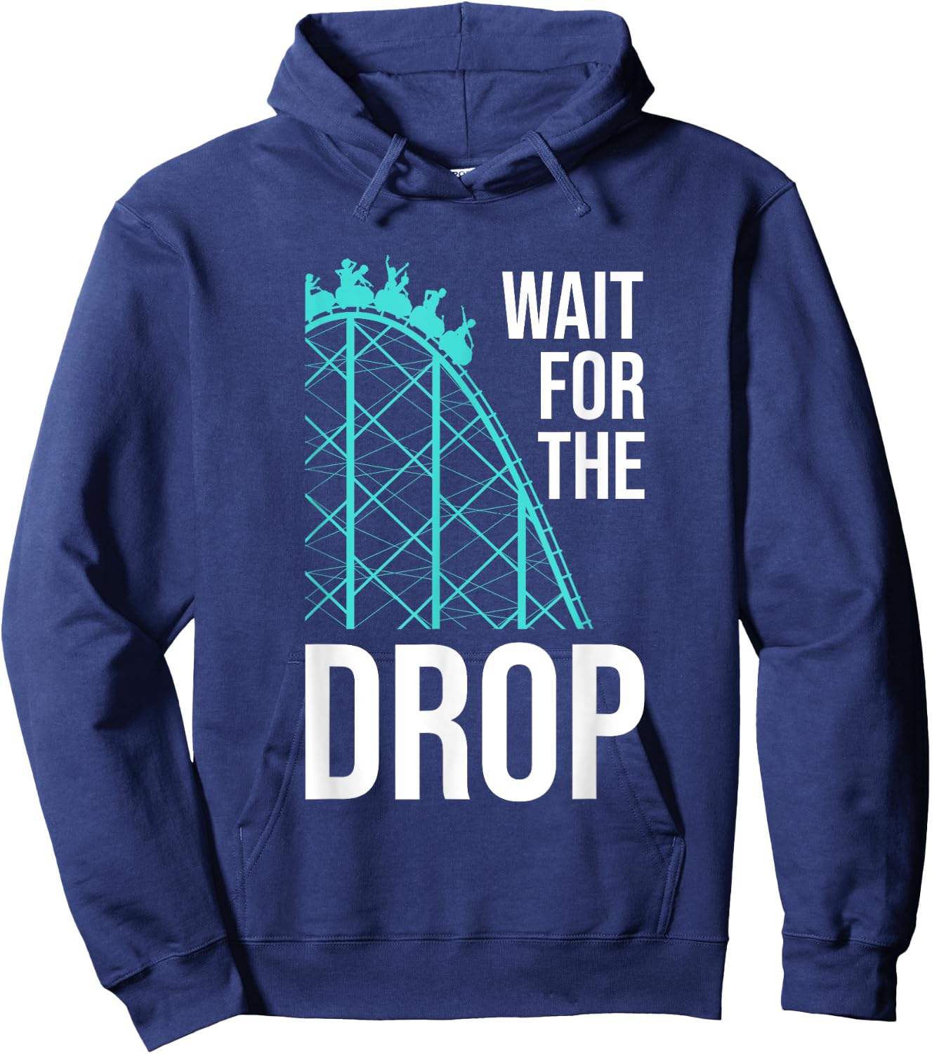 Funny Roller Coaster Designs Kids Boys Girls Amusement Park Hoodie - Hoodie | Navy