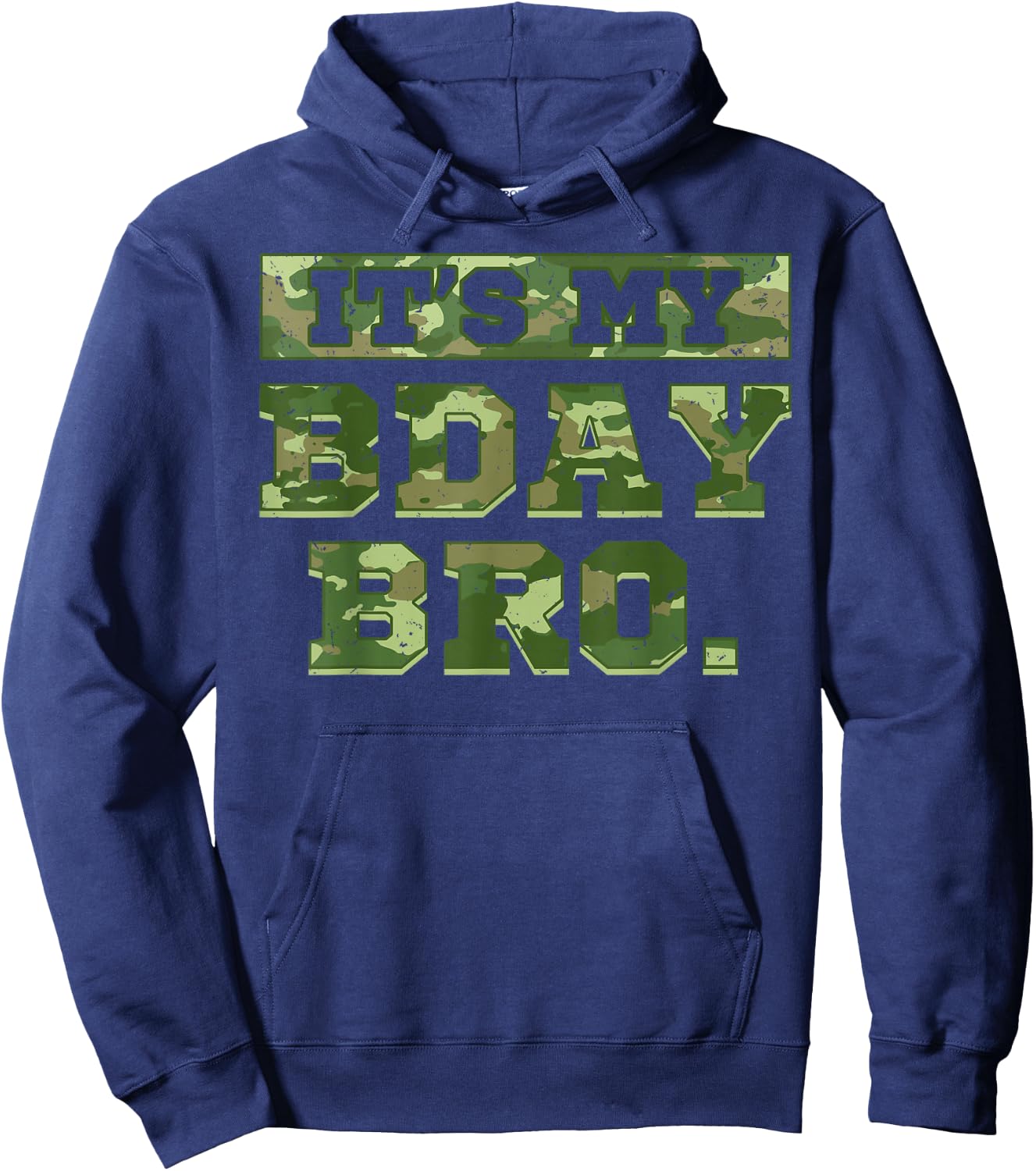 Camouflage Army Birthday Boy Military Bday Camo Celebration Small Hoodie - Hoodie | Navy