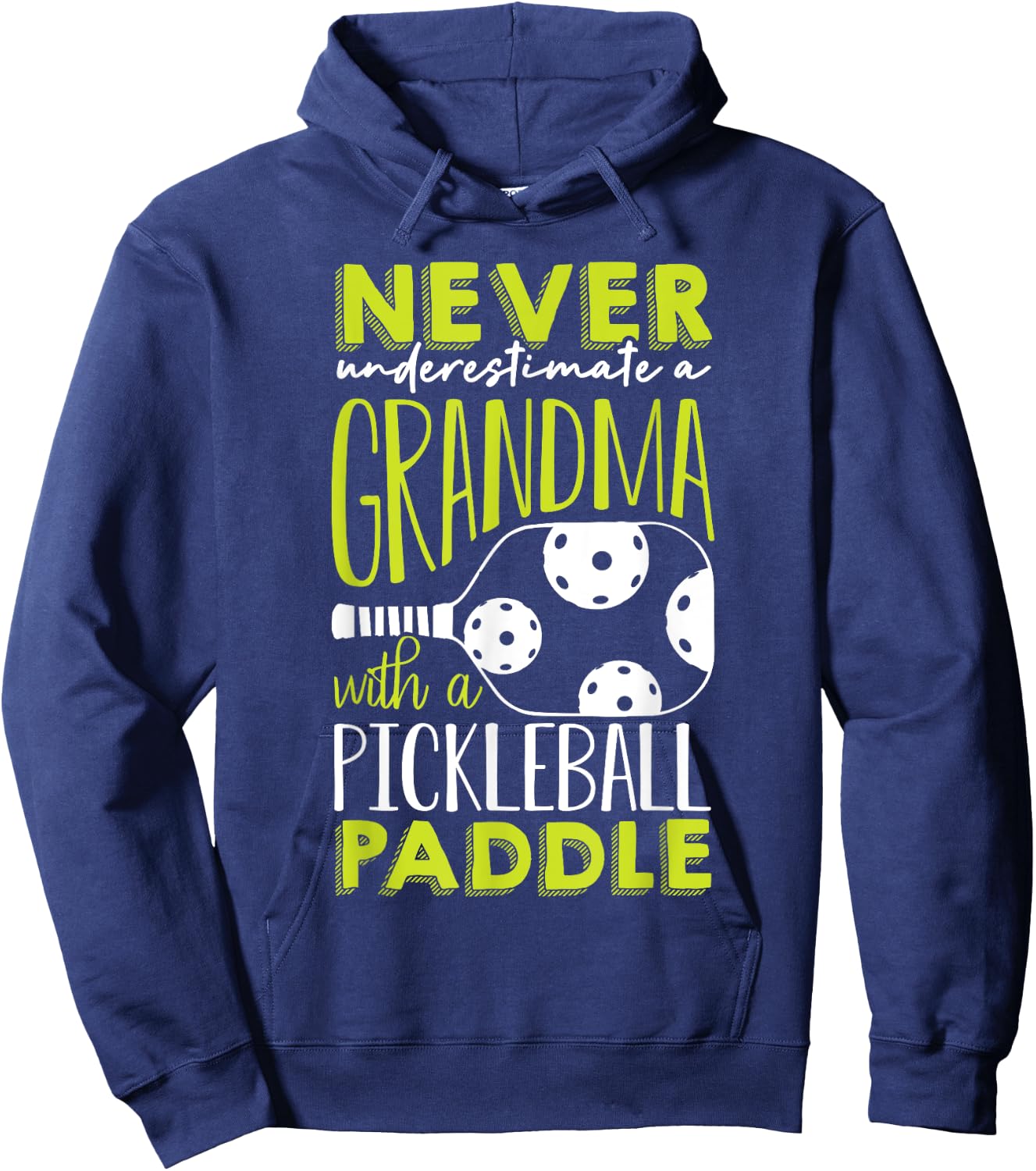 Funny Pickleball Grandma Shirt Grandmother Pickleball Hoodie - Hoodie | Navy
